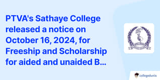 PTVA's Sathaye College Scholarship and Freeship For Degree / Junior and SFC Courses Application Started, Check Details